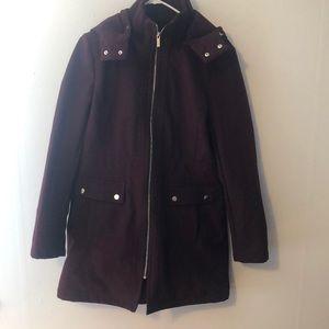 Siena studio coat with removable hood